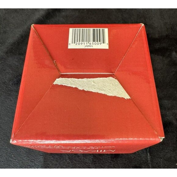 NEW 1990s Mikasa Festive Poinsettia Votive Candleholder Crystal Cut Glass - Picture 13 of 13